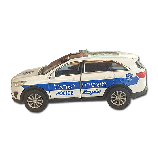 דגם ניידת משטרת ישראל קיה סורנטו דיזל  SUV 4X4 העתק רכב ביחס 1:38 למקור