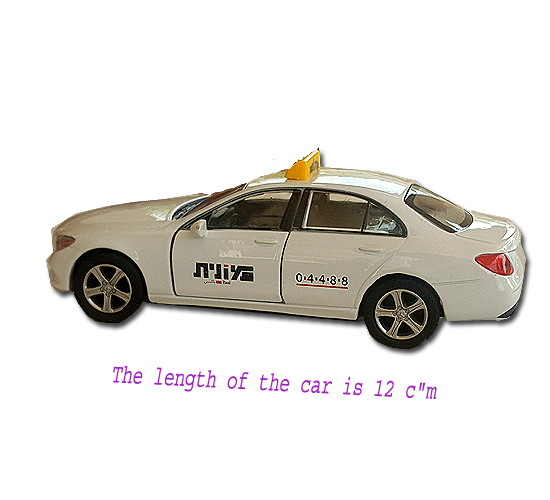 דגם מונית ישראלית מסוג מרצדס E קלאס דיזל העתק ברזל יצוק ביחס 1:38 למקור - חסר במלאי