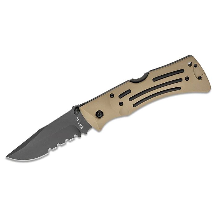סכין מתקפל KA-BAR 3053 Heavy-Duty Mule מדברי להב משונן.